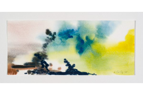 Voyage 3, gouache on Fabriano Artistico, 14x6 in.